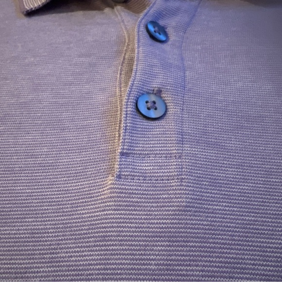 Alfani Polo Shirt Mens Medium Short Sleeve Soft Comfort Lavender - Picture 4 of 7